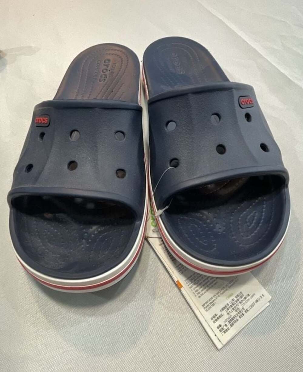 Crocs Bayaband Slide Sandals Navy/Pepper 205392-4CC